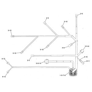 Faisceau électrique moteur 235-8202 compatible Caterpillar